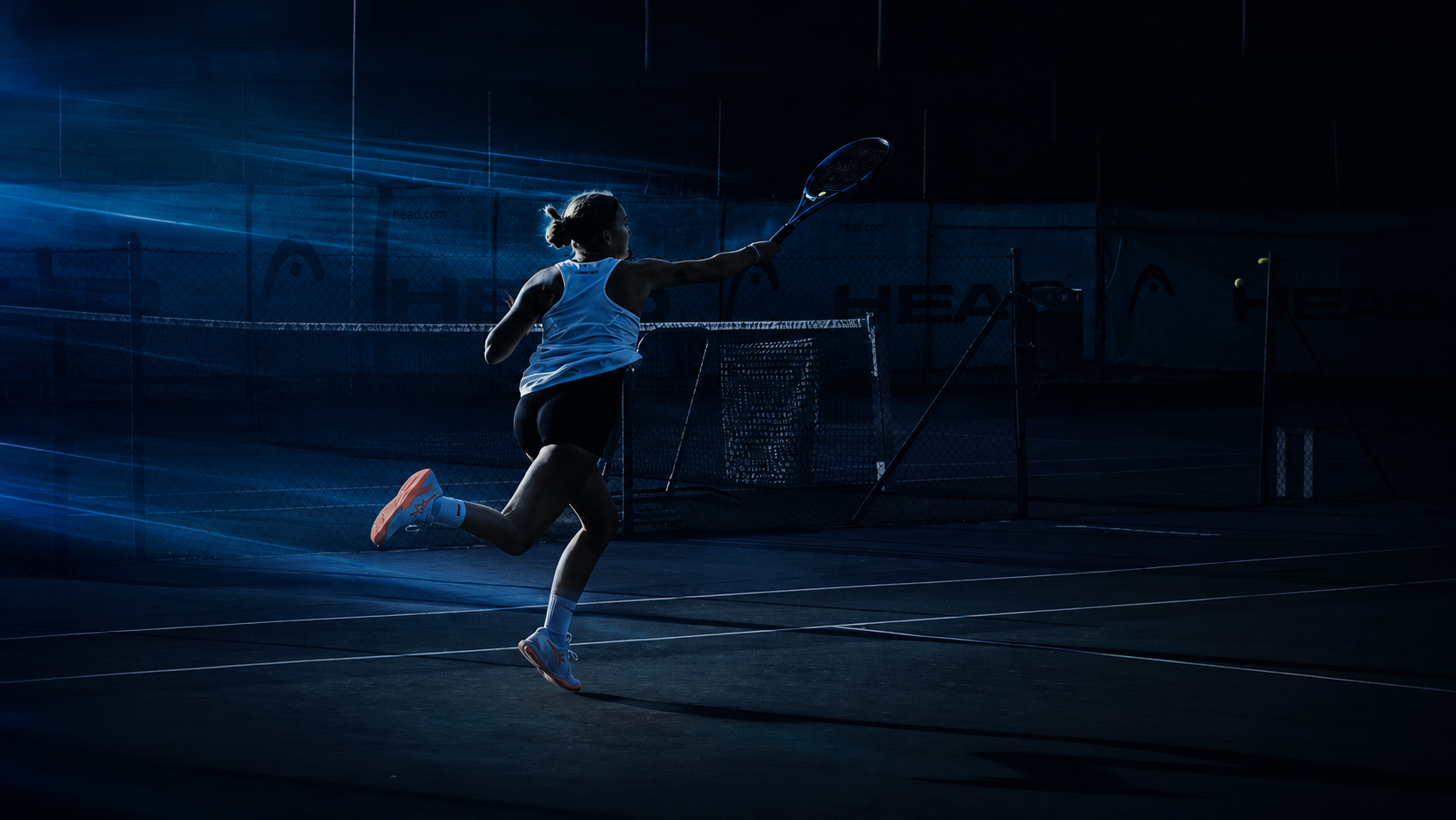 Jugadora en pista AE Tennis Academy